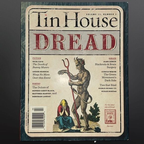 2 Tin House Dread Hope Games Magizines Vol 11 Issue 1 & 3 Adult Concepts - Picture 2 of 8